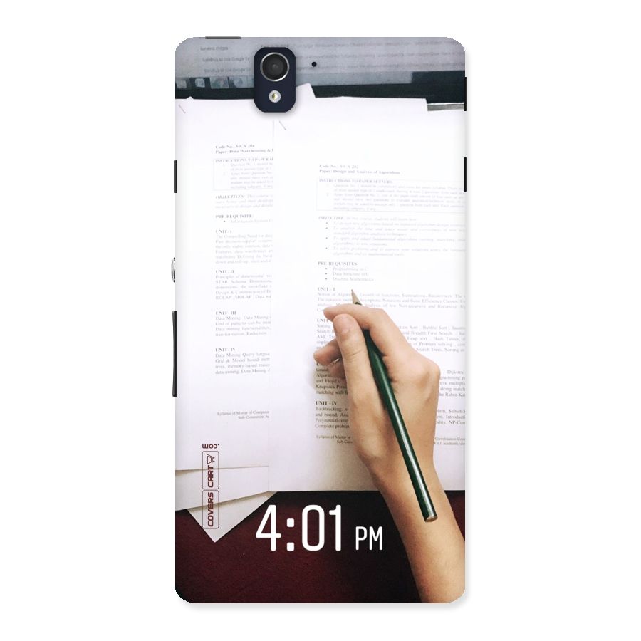 Exam Time Blues Back Case for Sony Xperia Z