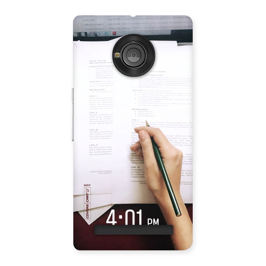 Exam Time Blues Back Case for Yu Yunique