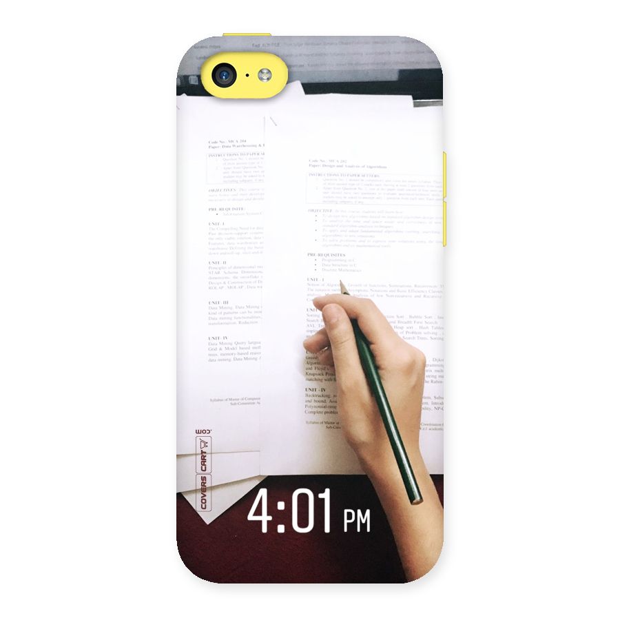 Exam Time Blues Back Case for iPhone 5C