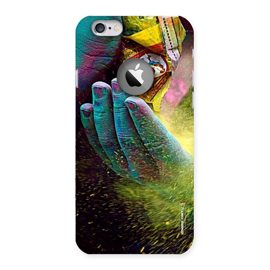 Exotic Colours Back Case for iPhone 6 Logo Cut