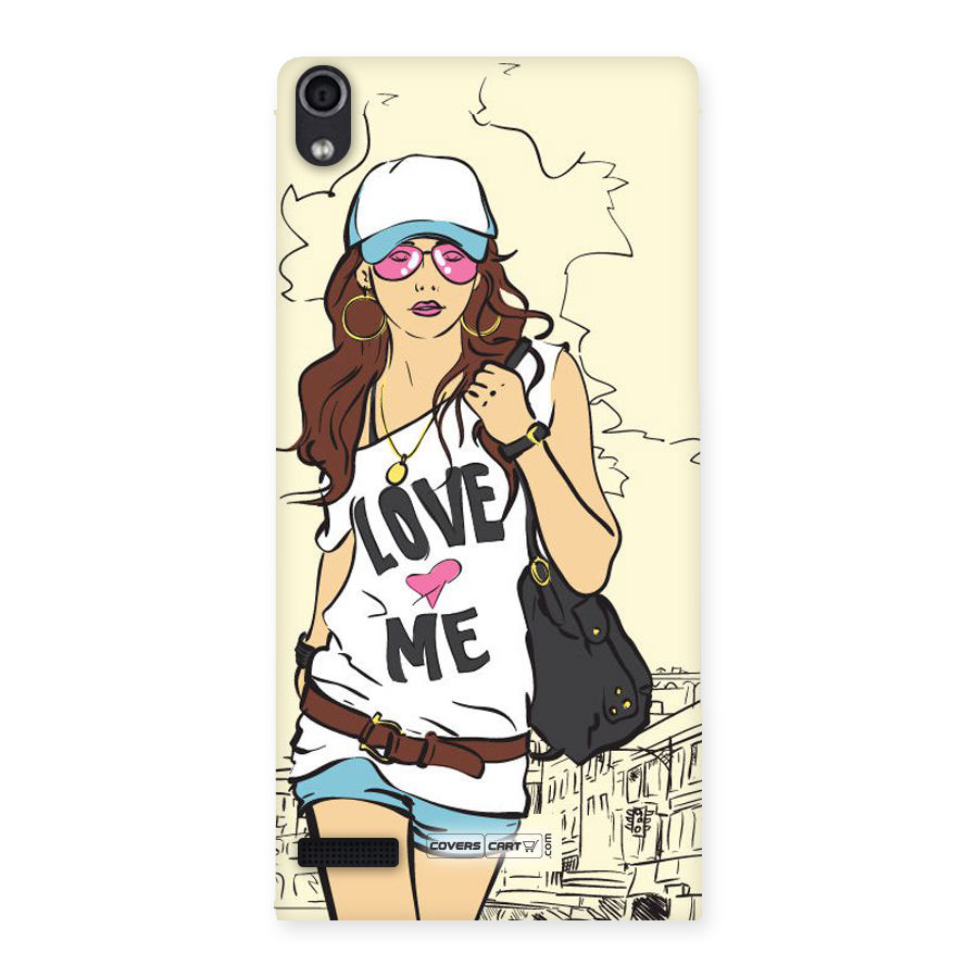 Fashion Girl Back Case for Ascend P6