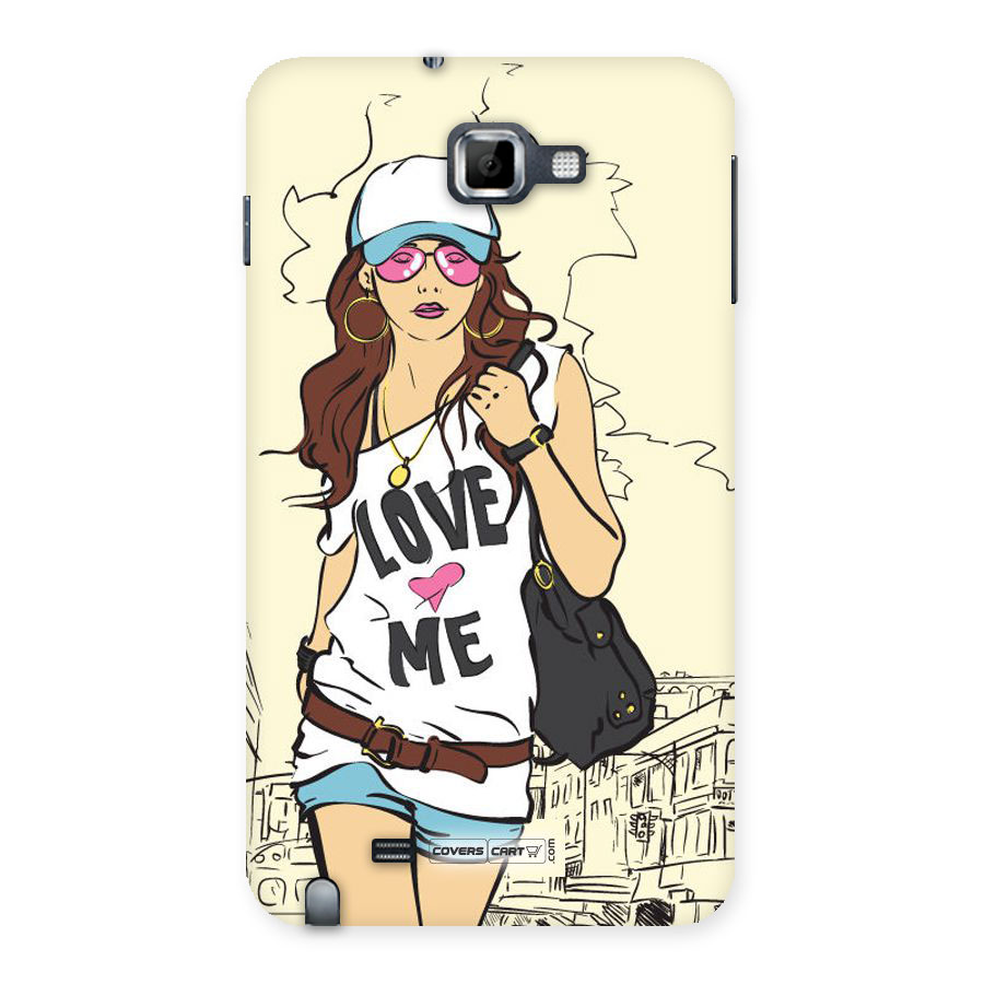 Fashion Girl Back Case for Galaxy Note