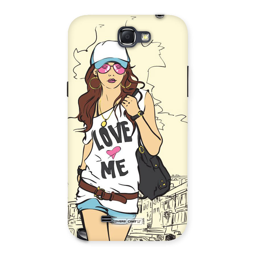 Fashion Girl Back Case for Galaxy Note 2
