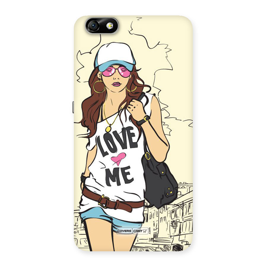 Fashion Girl Back Case for Honor 4X