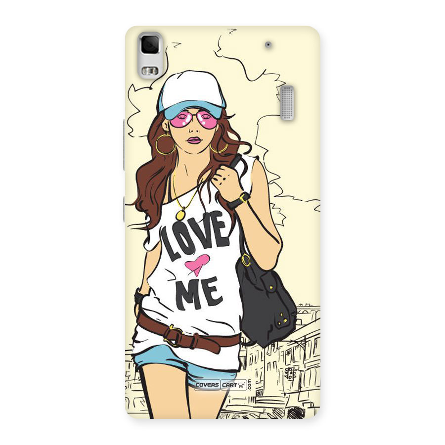 Fashion Girl Back Case for Lenovo A7000