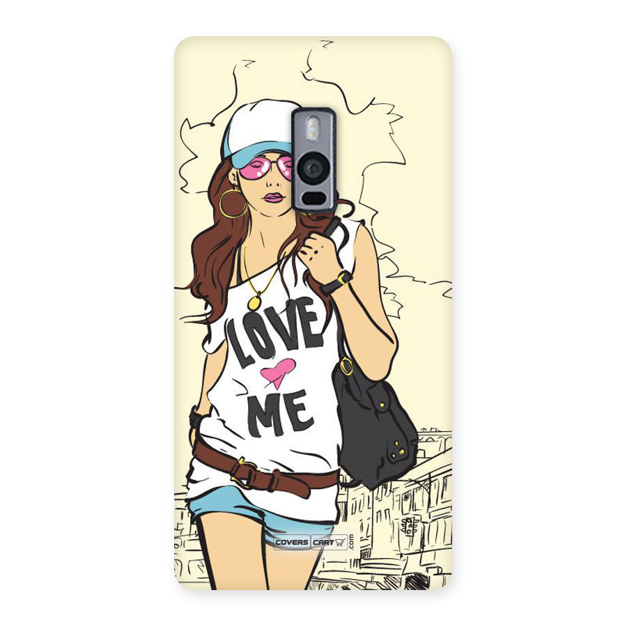 Fashion Girl Back Case for Oneplus Two