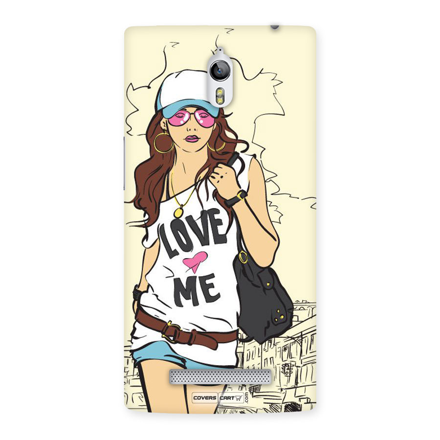 Fashion Girl Back Case for Oppo Find 7