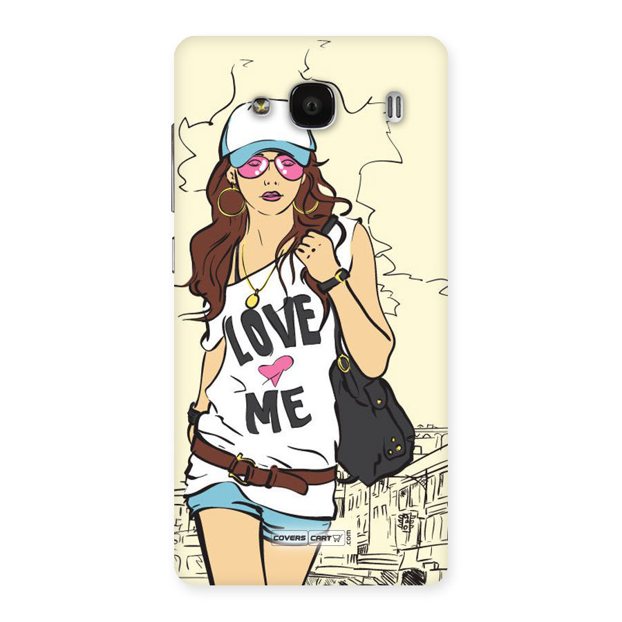 Fashion Girl Back Case for Redmi 2