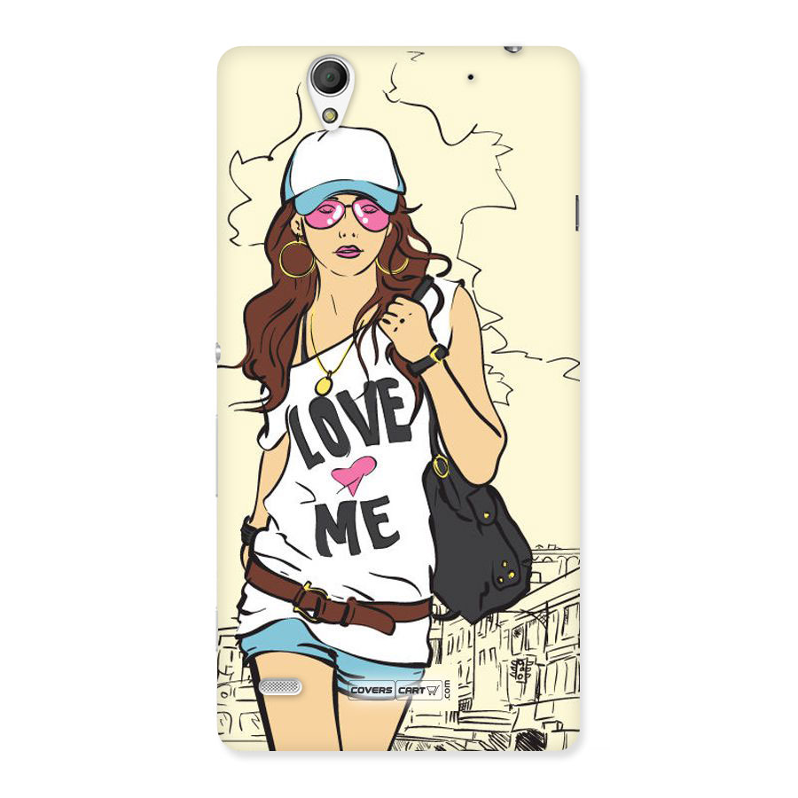 Fashion Girl Back Case for Sony Xperia C4