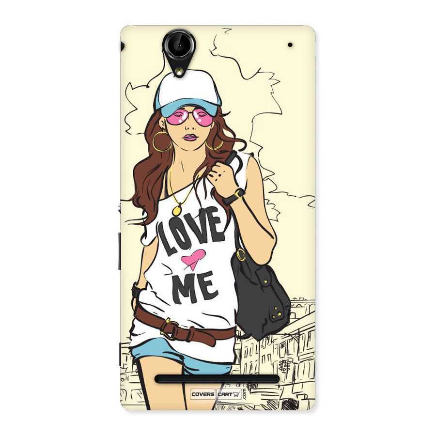 Fashion Girl Back Case for Sony Xperia T2
