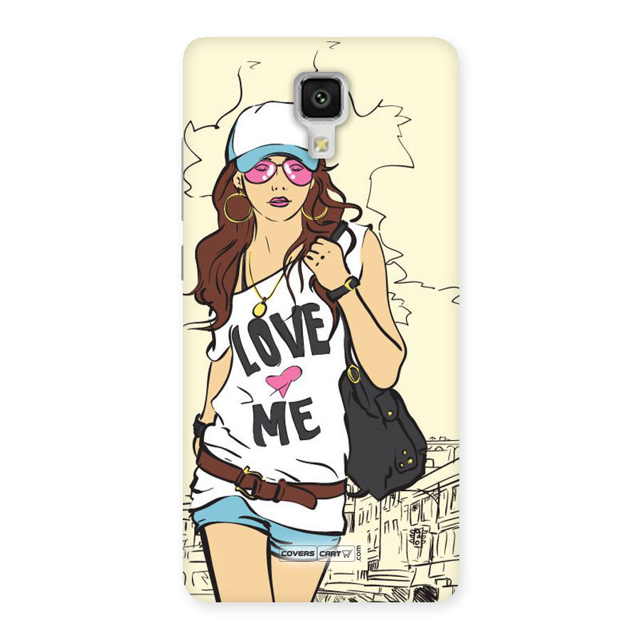Fashion Girl Back Case for Xiaomi Mi 4