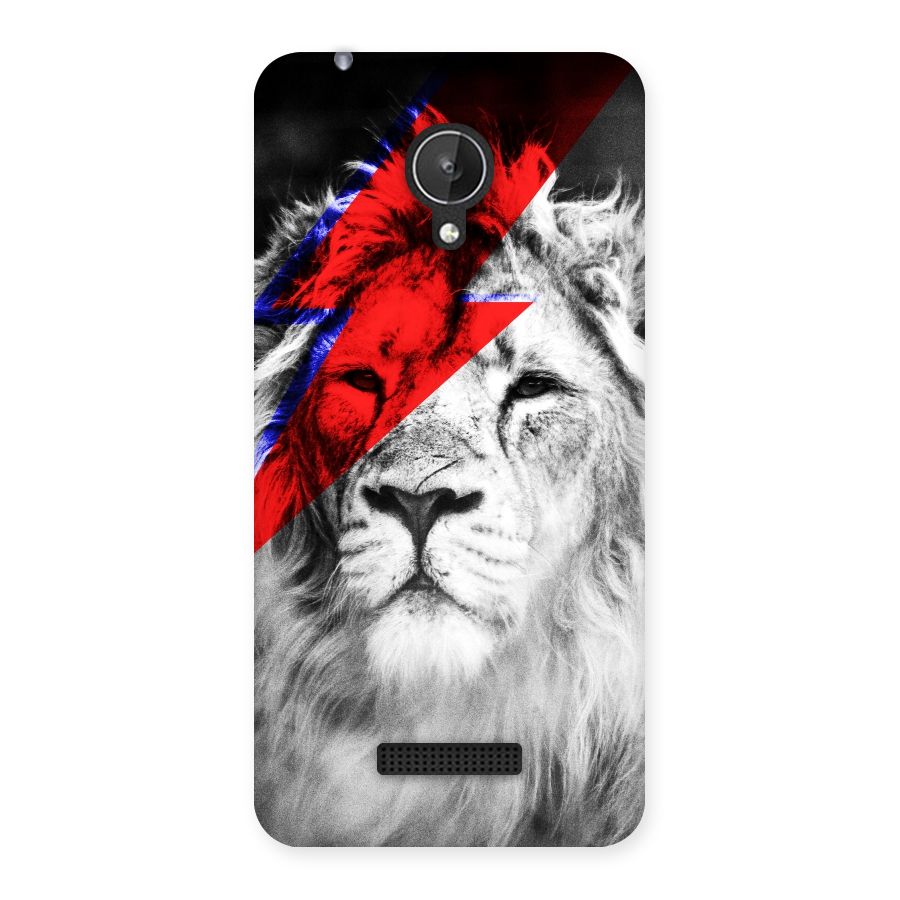 Fearless Lion Back Case for Micromax Canvas Spark Q380