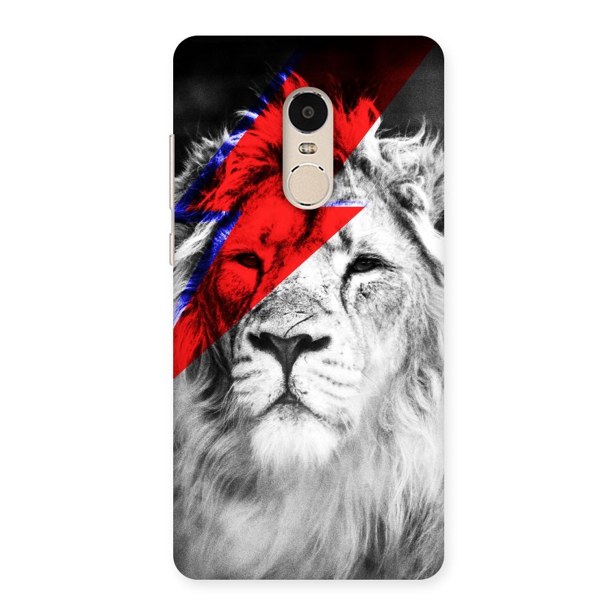 Fearless Lion Back Case for Xiaomi Redmi Note 4