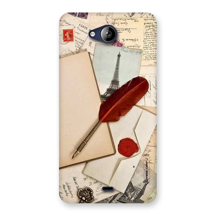 Feather Beauty Back Case for Canvas Play Q355