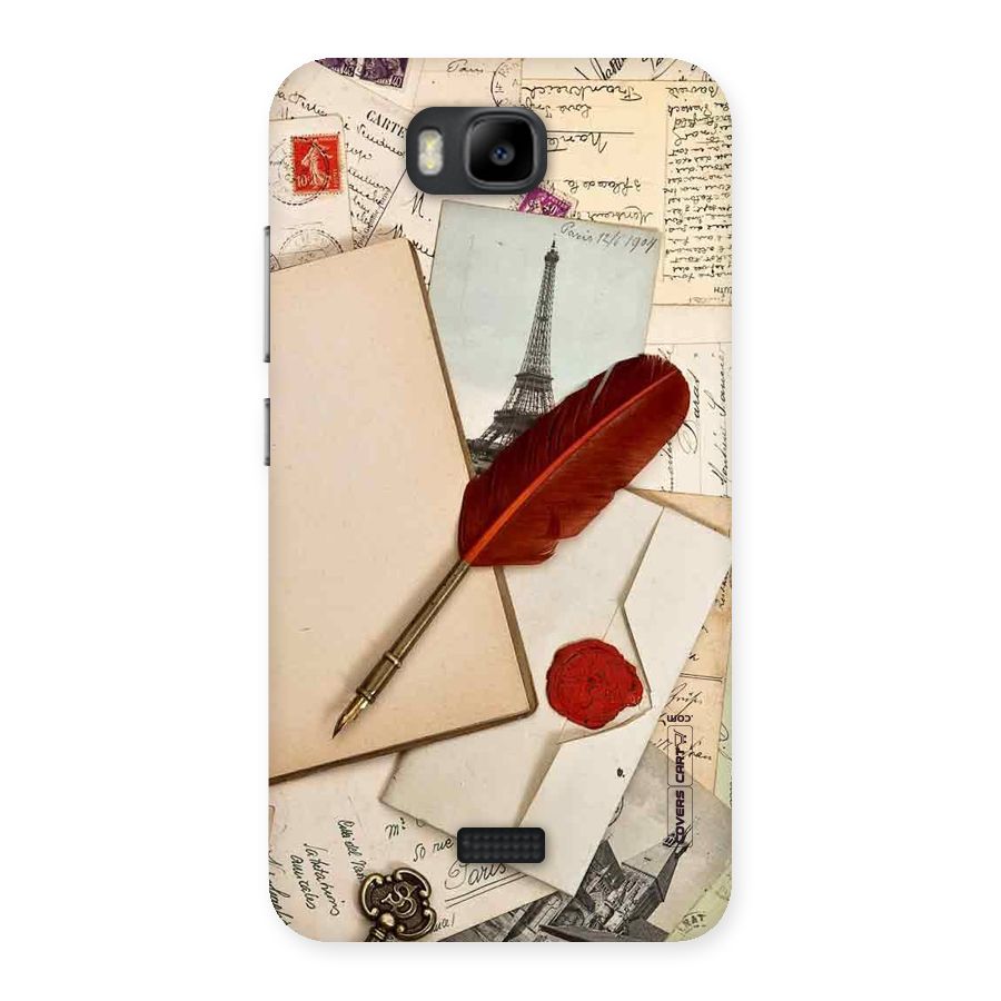 Feather Beauty Back Case for Honor Bee