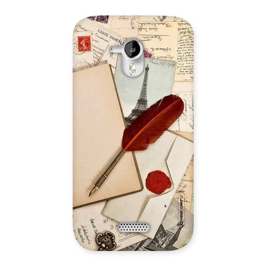 Feather Beauty Back Case for Micromax Canvas HD A116
