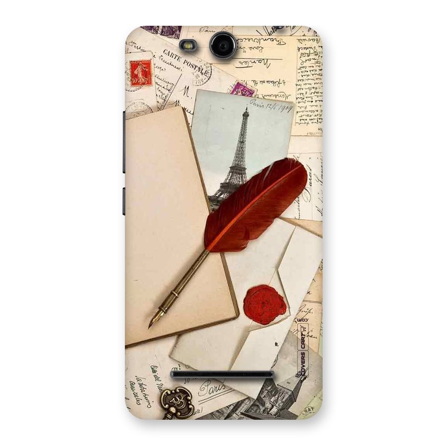 Feather Beauty Back Case for Micromax Canvas Juice 3 Q392