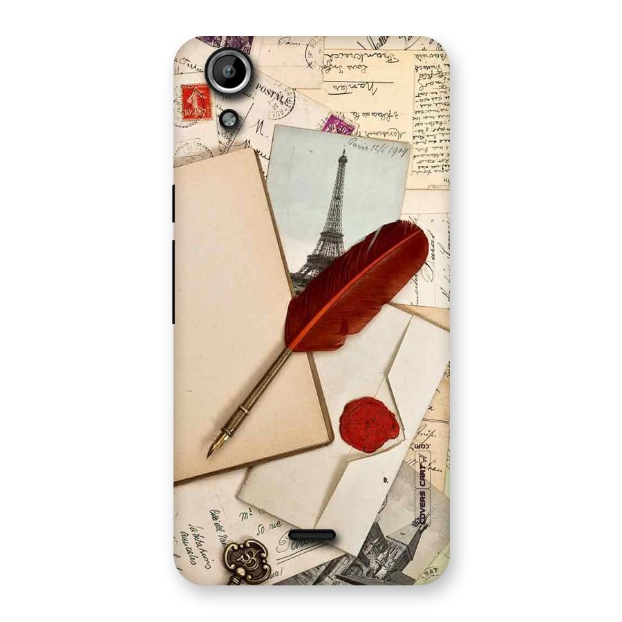 Feather Beauty Back Case for Micromax Canvas Selfie Lens Q345