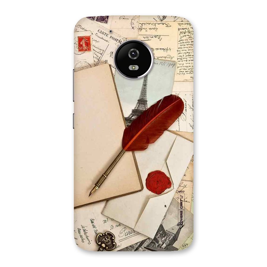 Feather Beauty Back Case for Moto G5