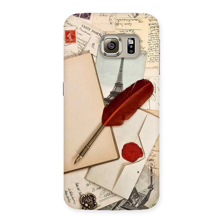 Feather Beauty Back Case for Samsung Galaxy S6 Edge