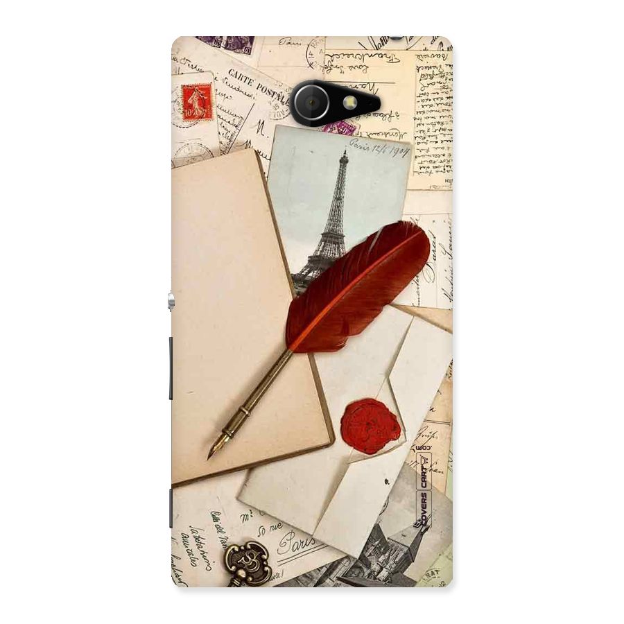 Feather Beauty Back Case for Sony Xperia M2