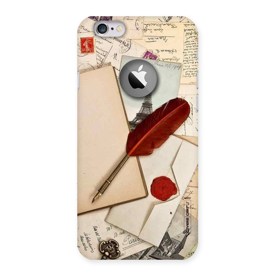 Feather Beauty Back Case for iPhone 6 Logo Cut