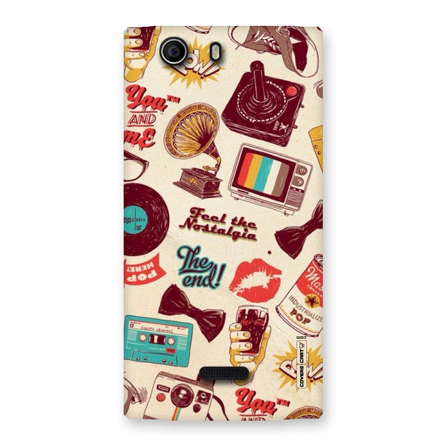 Feel The Nostalgia Back Case for Canvas Nitro 2 E311