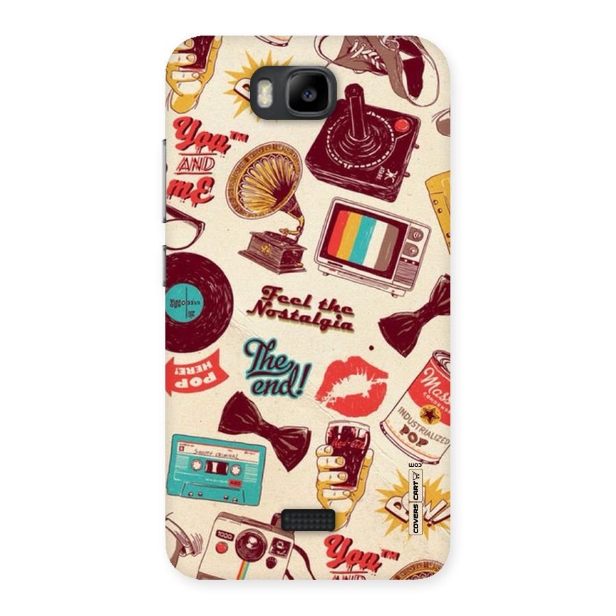 Feel The Nostalgia Back Case for Honor Bee