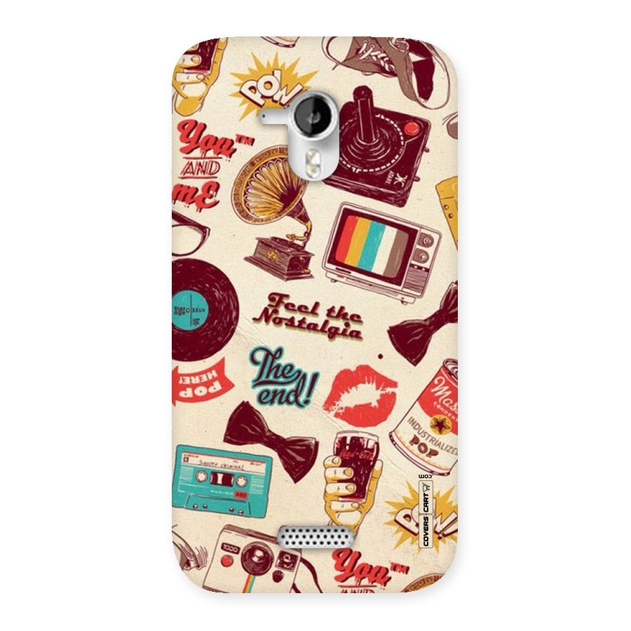 Feel The Nostalgia Back Case for Micromax Canvas HD A116