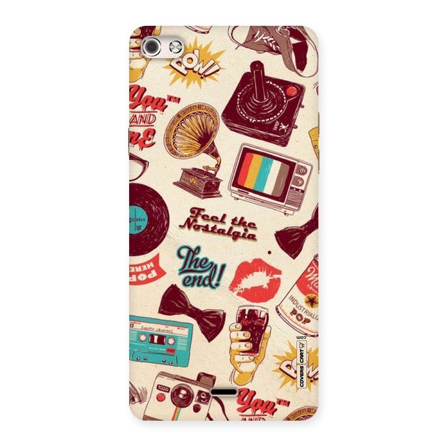 Feel The Nostalgia Back Case for Micromax Canvas Silver 5