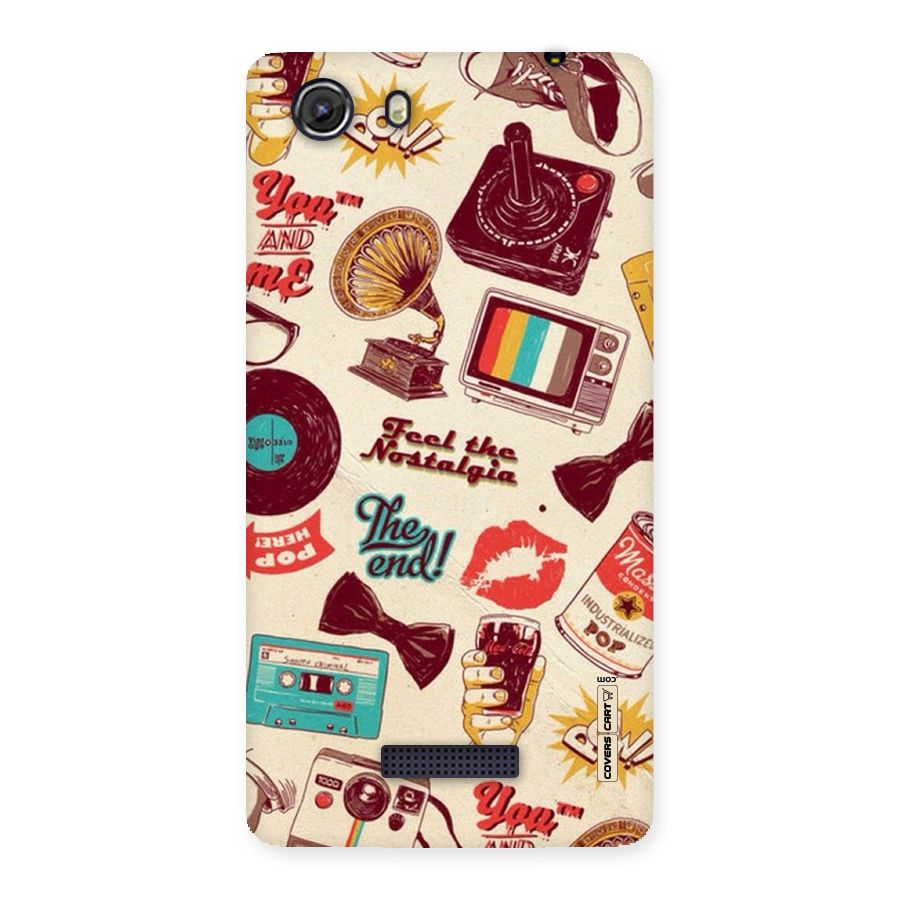 Feel The Nostalgia Back Case for Micromax Unite 3