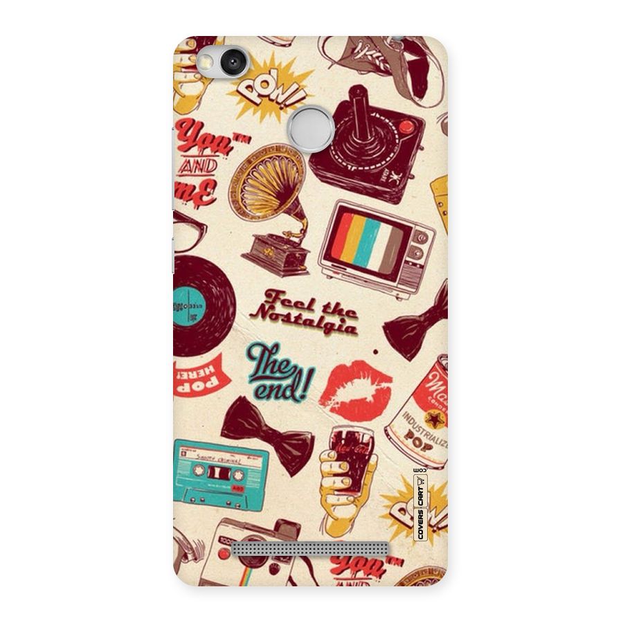 Feel The Nostalgia Back Case for Redmi 3S Prime