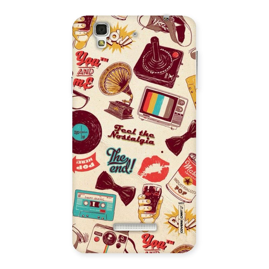 Feel The Nostalgia Back Case for Yu Yureka
