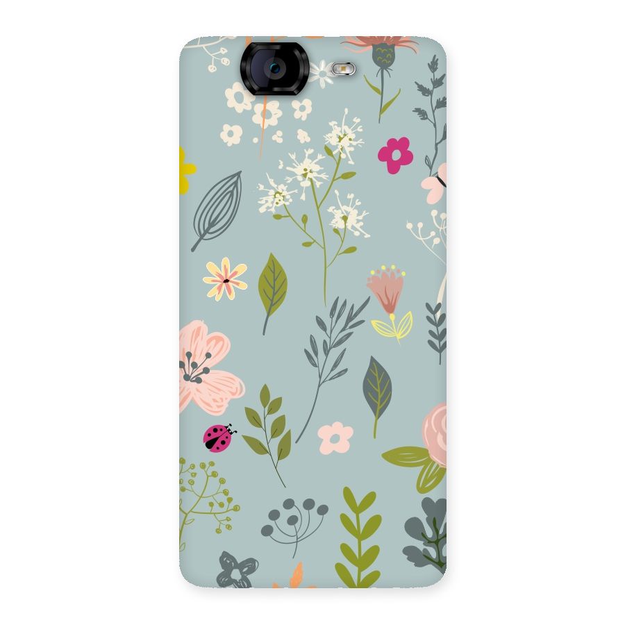 Flawless Flowers Back Case for Canvas Knight A350