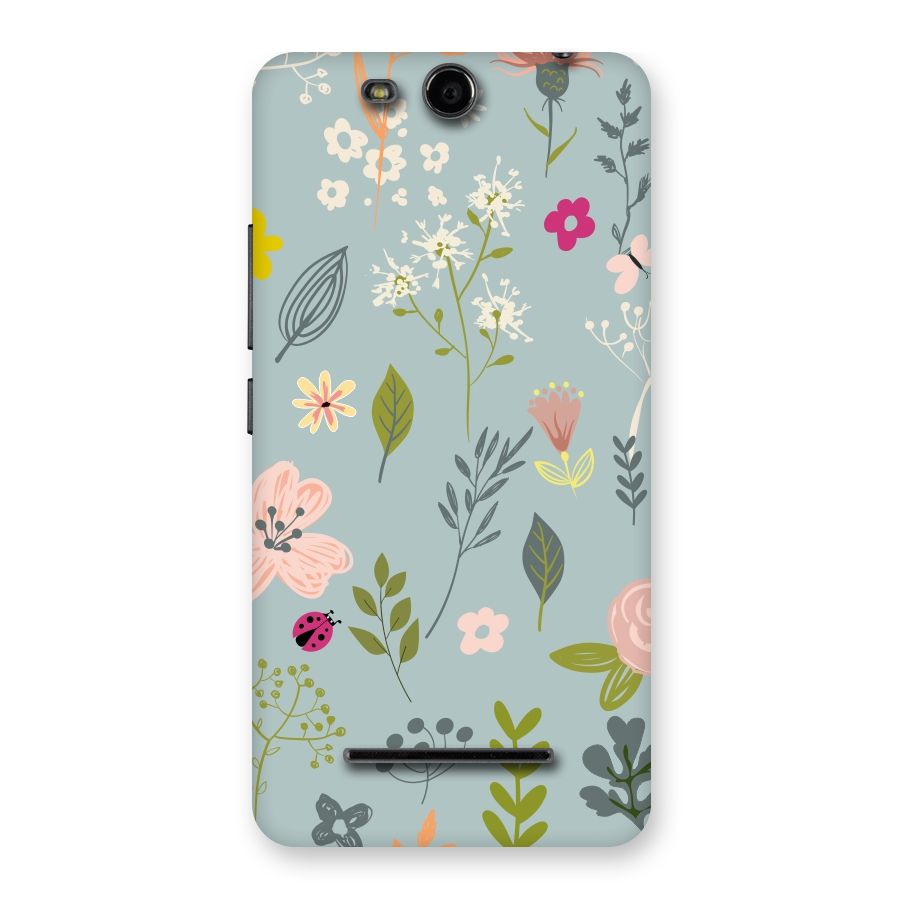 Flawless Flowers Back Case for Micromax Canvas Juice 3 Q392