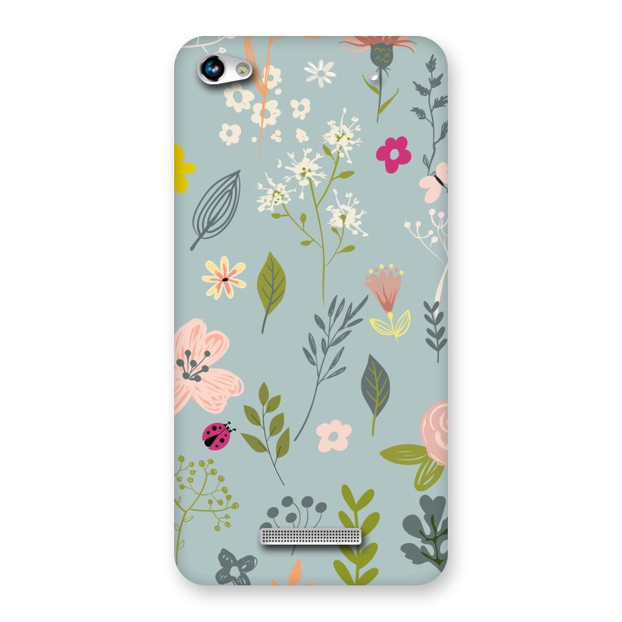 Flawless Flowers Back Case for Micromax Hue 2