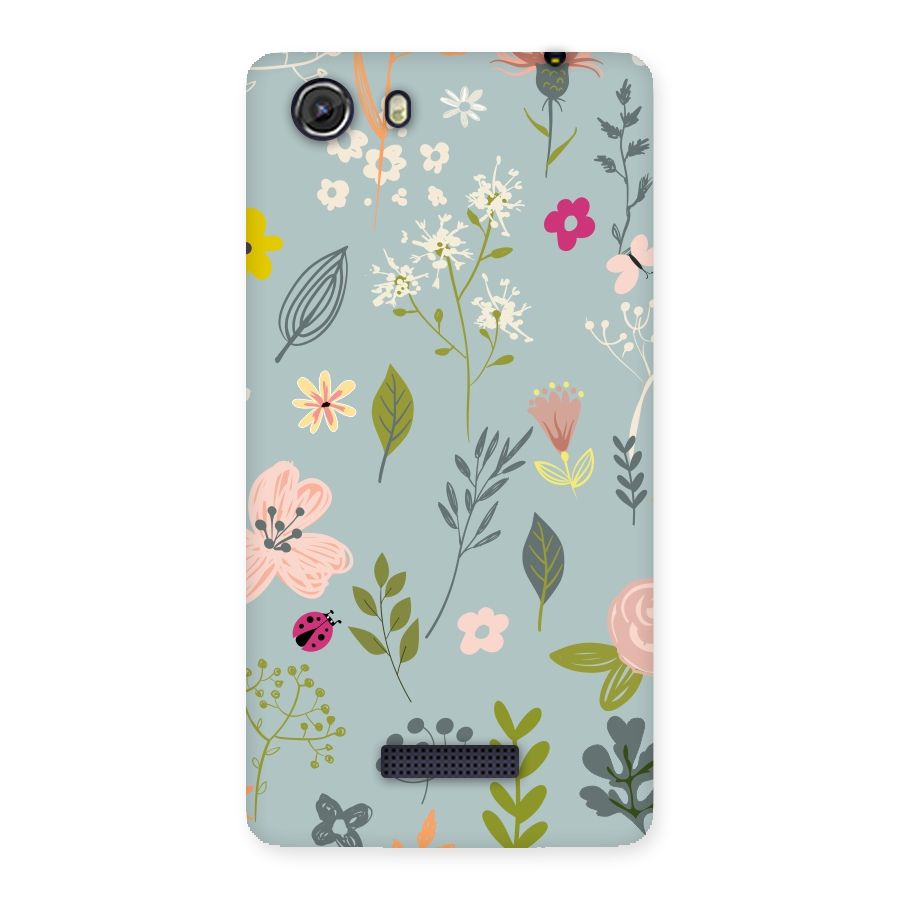 Flawless Flowers Back Case for Micromax Unite 3