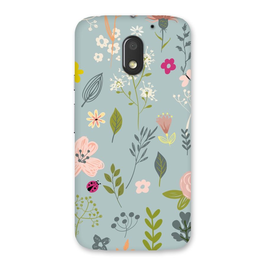 Flawless Flowers Back Case for Moto E3 Power