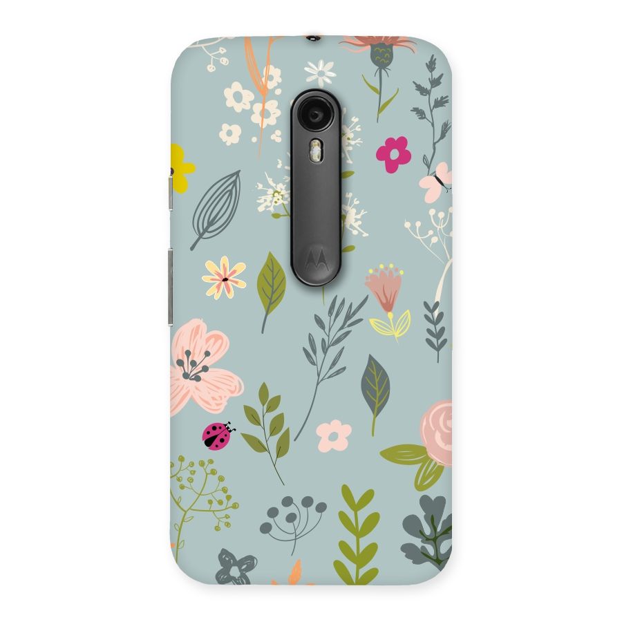 Flawless Flowers Back Case for Moto G3