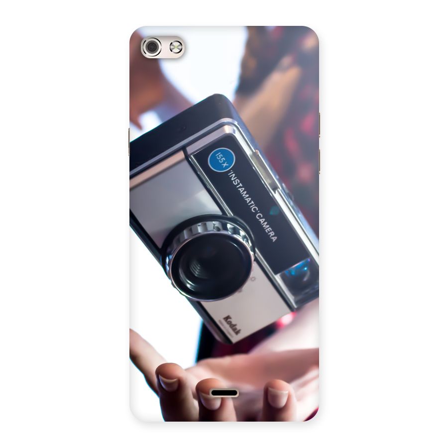 Floating Camera Back Case for Micromax Canvas Silver 5