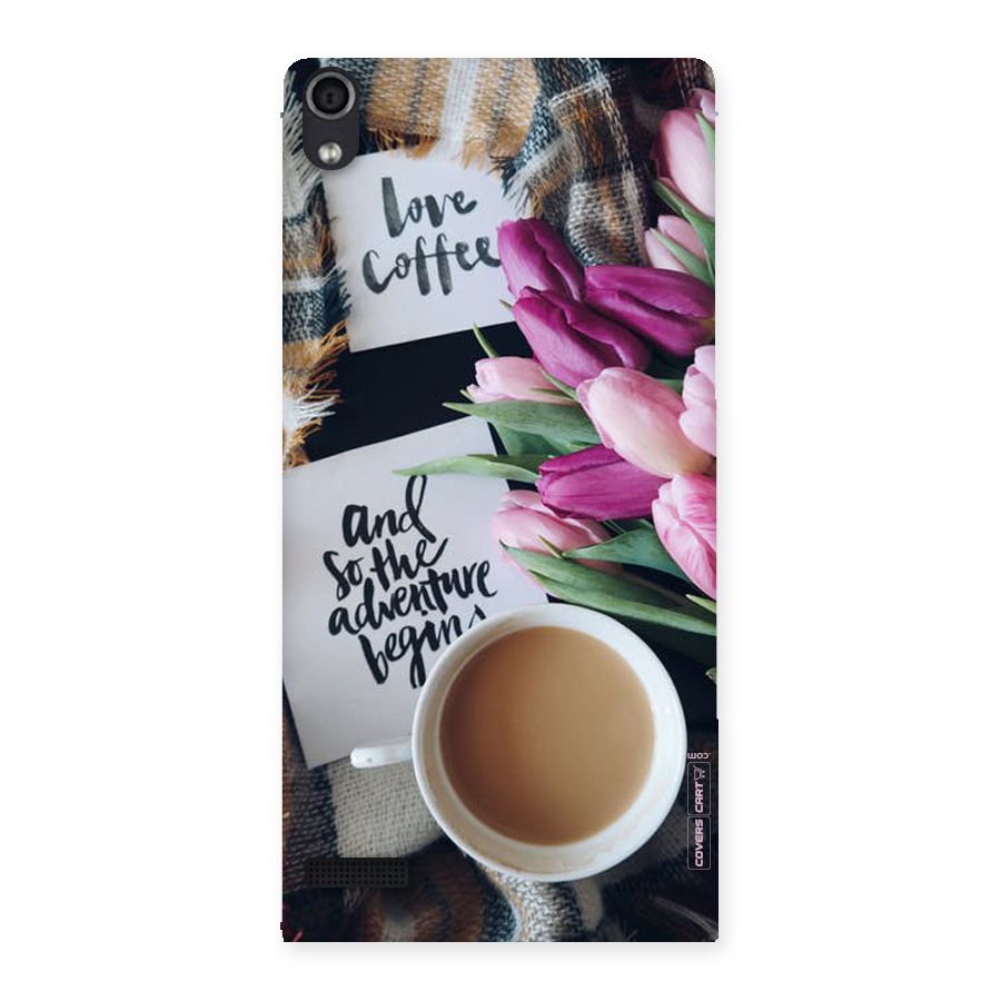 Floral Adventure Back Case for Ascend P6