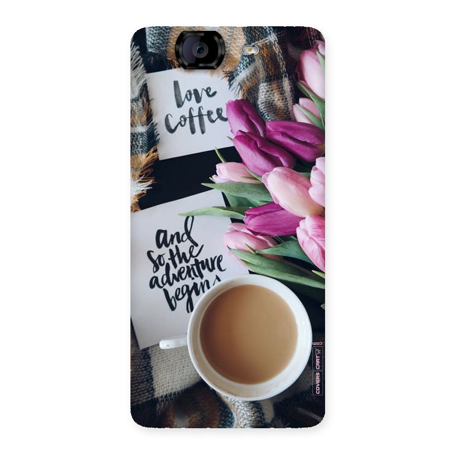 Floral Adventure Back Case for Canvas Knight A350