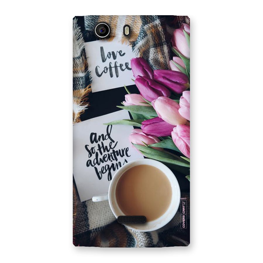 Floral Adventure Back Case for Canvas Nitro 2 E311