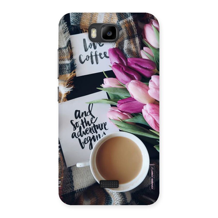 Floral Adventure Back Case for Honor Bee