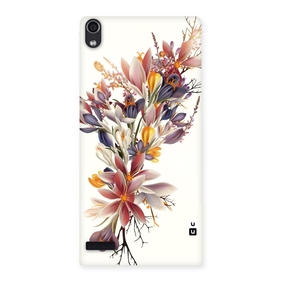 Floral Bouquet Back Case for Ascend P6