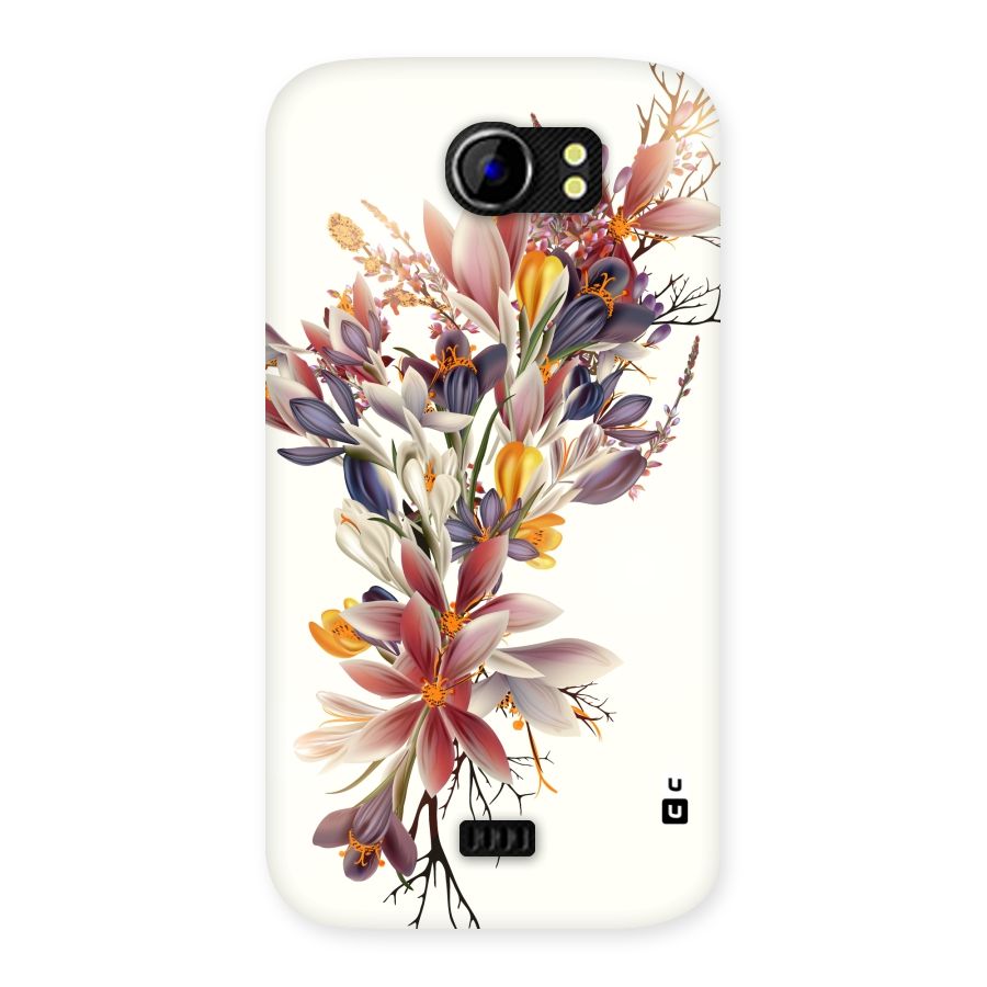Floral Bouquet Back Case for Micromax Canvas 2 A110