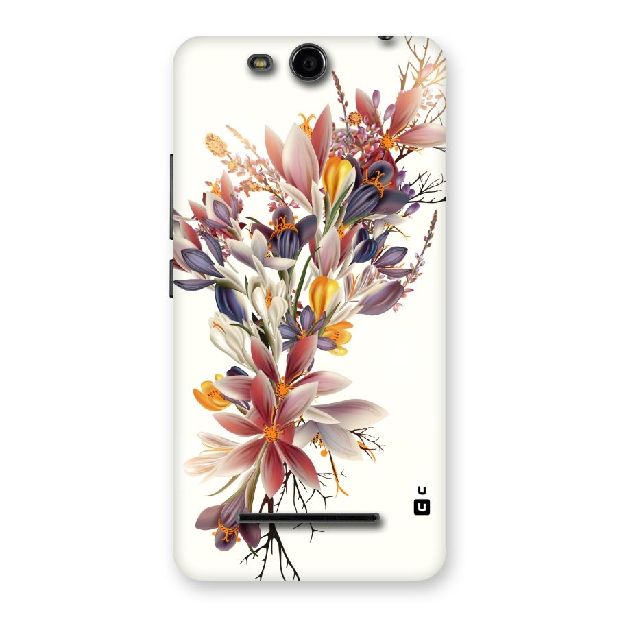 Floral Bouquet Back Case for Micromax Canvas Juice 3 Q392
