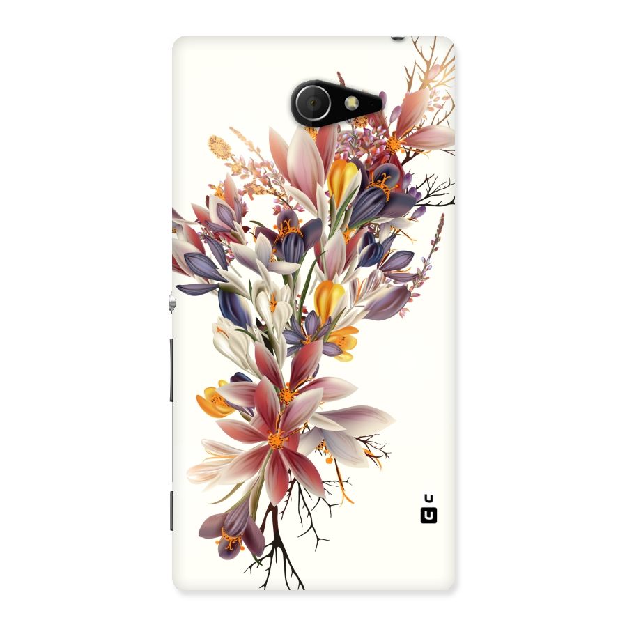 Floral Bouquet Back Case for Sony Xperia M2