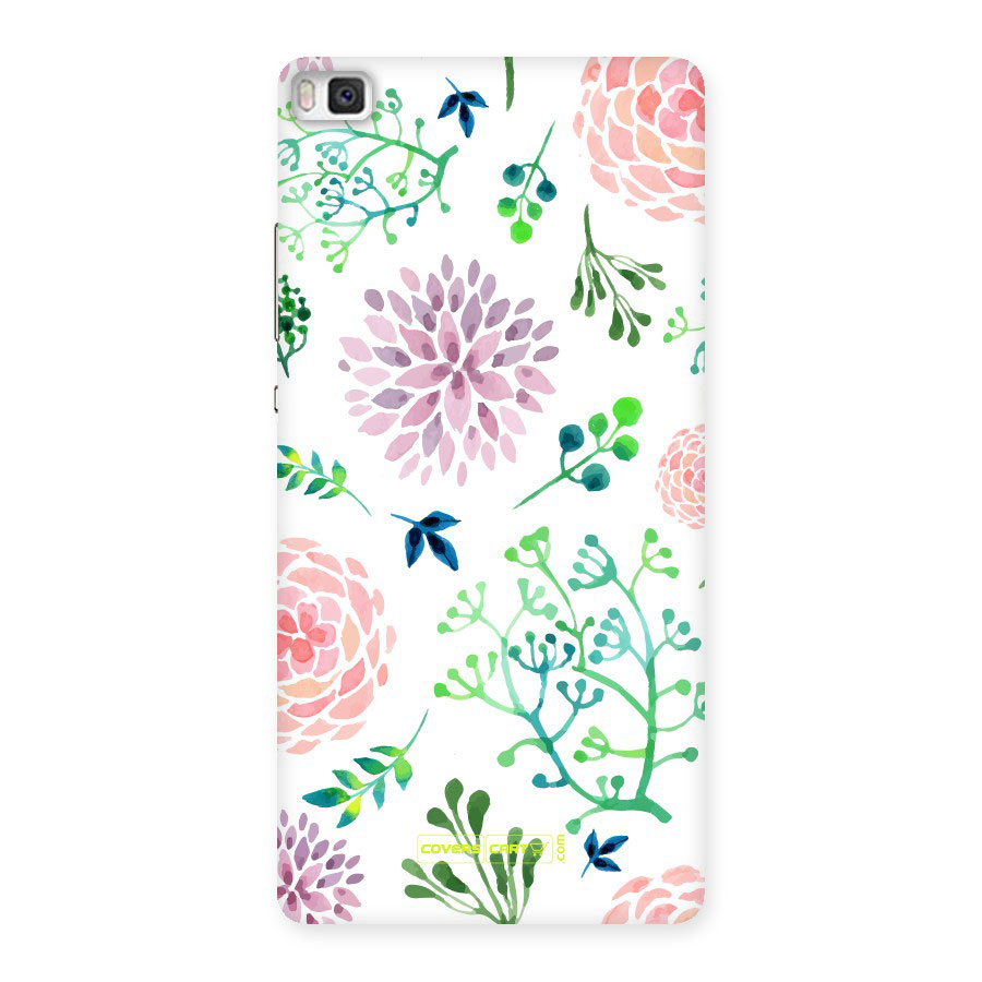 Fresh Floral Back Case for Huawei P8