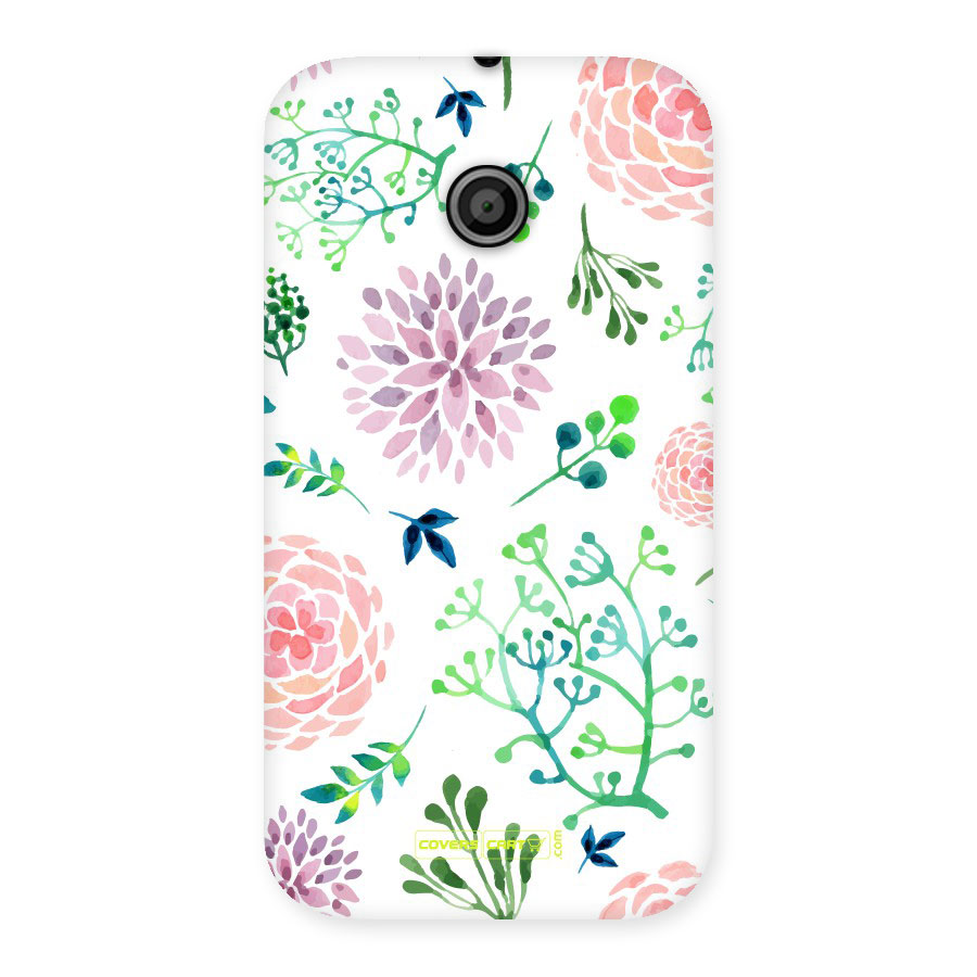 Fresh Floral Back Case for Moto E